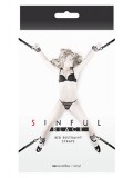 SINFUL BED RESTRAINT STRAPS BLACK 0657447093708 toy