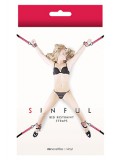 SINFUL BED RESTRAINT STRAPS PINK 0657447093692 toy