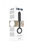 - NO. 61 - DILDO WITH METAL RING - BLACK 8714273922748 photo