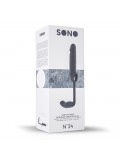 SONO N34 PENIS SLEEVE WITH EXTENSION AND ANAL PLUG GREY photo