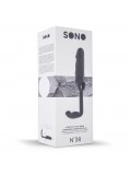 SONO N38 THICK PENIS SLEEVE WITH EXTENSION AND ANAL PLUG GREY photo