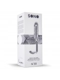 SONO N38 THICK PENIS SLEEVE WITH EXTENSION AND ANAL PLUG TRANSPARENT photo