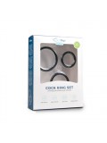 Three Size Cockring Set - Black 8718627527429 toy