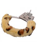 BESTSELLER FURRY HANDCUFFS LEOPARD PRINT photo