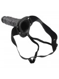 REAL RAPTURE AIR FEELING 8' HOLLOW STRAP-ON WITH SCROTUM BLACK price