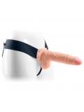 REAL RAPTURE AIR FEELING 8' HOLLOW STRAP-ON WITH SCROTUM WHITE
