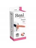 REAL RAPTURE AIR FEELING 8' HOLLOW STRAP-ON WITH SCROTUM WHITE toy