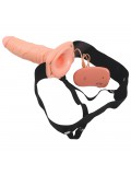 REAL RAPTURE AIR FEELING 8' HOLLOW VIBRATING STRAP-ON WHITE price
