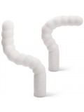 ZIG ZAG RECHARGEABLE AND SELF-HEATING VIBRATOR WHITE toy