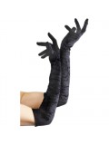 Velveteen Gloves Black Long 53cm/21 inches 5020570225462