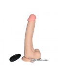 Vibrating Realistic Cock - 10 inch With Scrotum 8714273070814