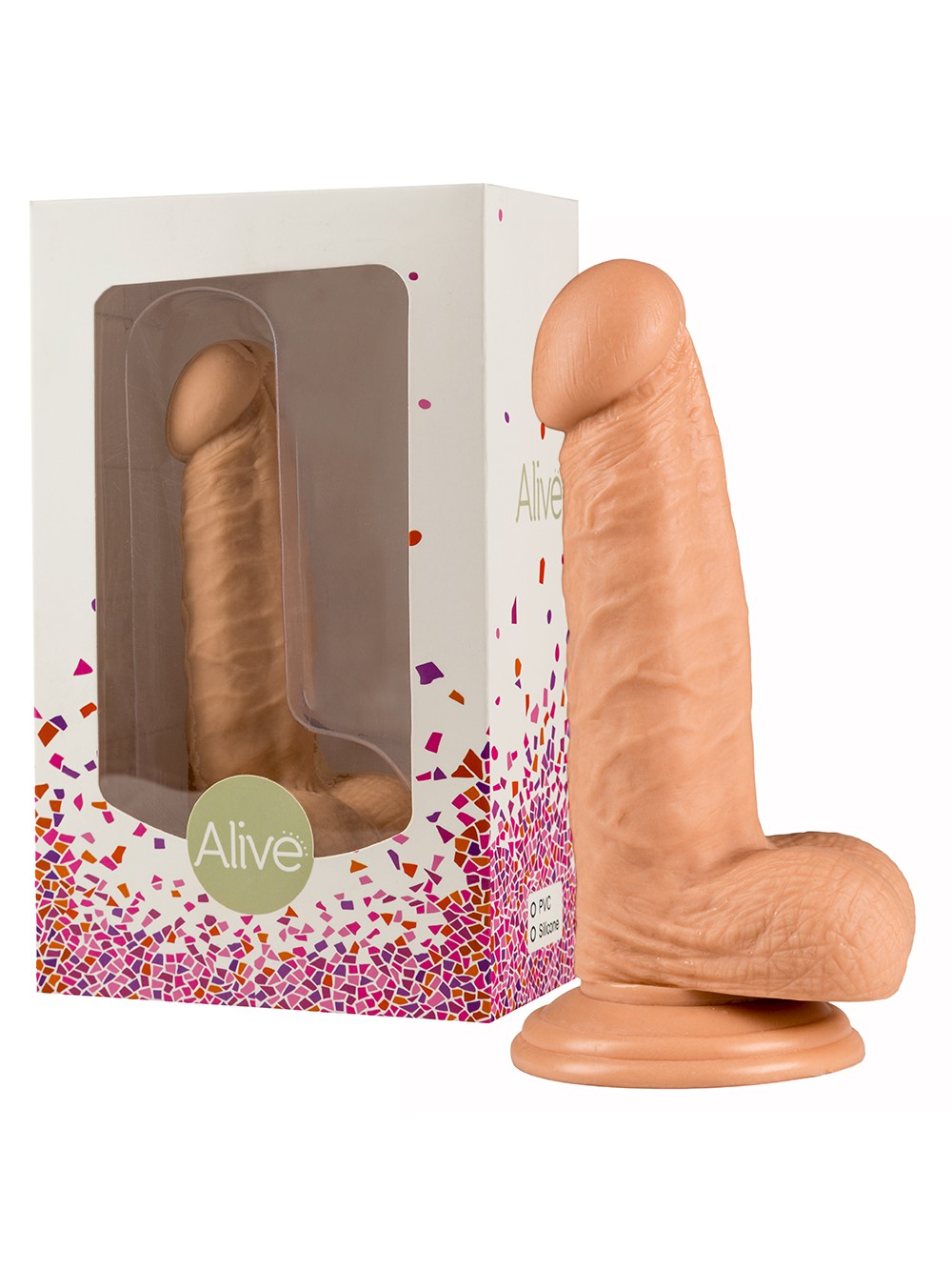 ALIVE LITTLE JOHN REALISTIC DILDO WHITE