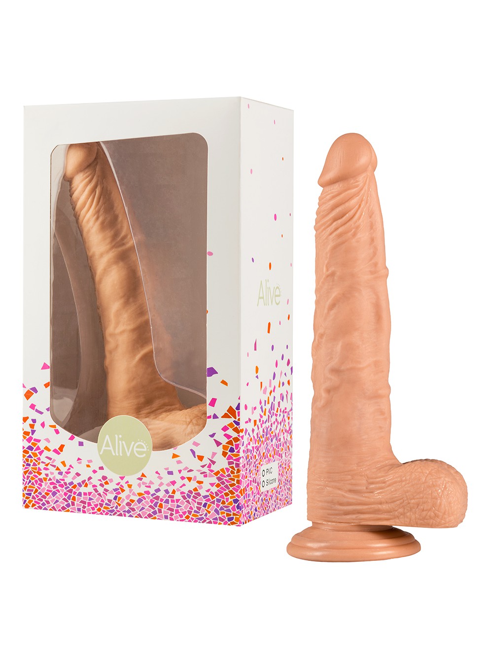 ALIVE LONG JOHN REALISTIC DILDO WHITE