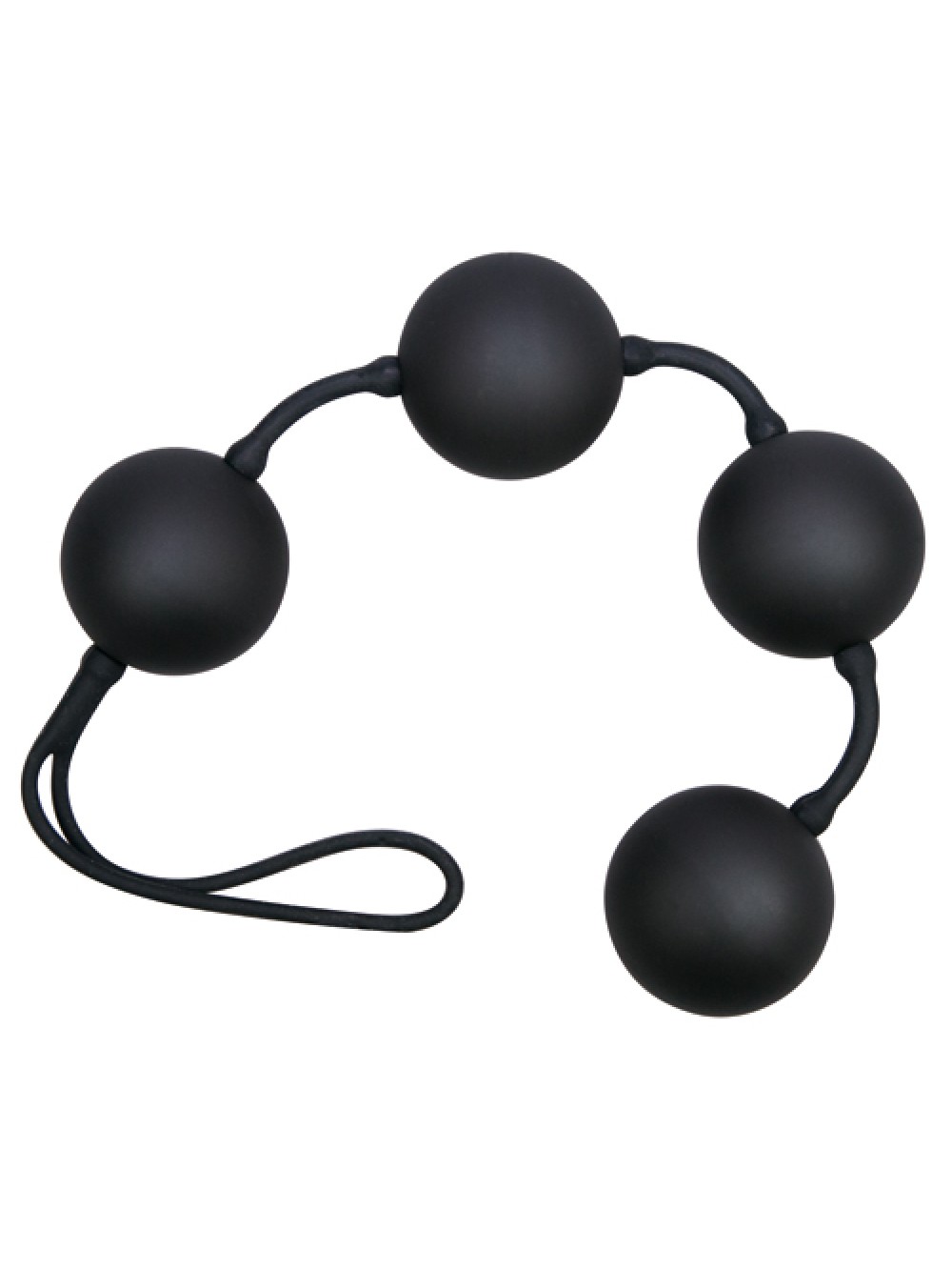 Black love string with 4 balls 4024144507467