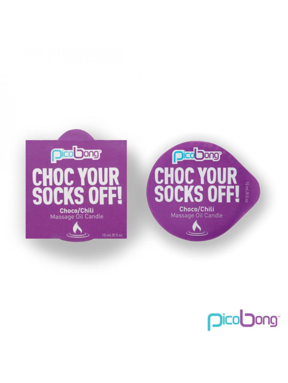 CHOC YOUR SOCKS OFF VELA DE MASAJE CHOCOLATE Y CHILI. 7350022277021
