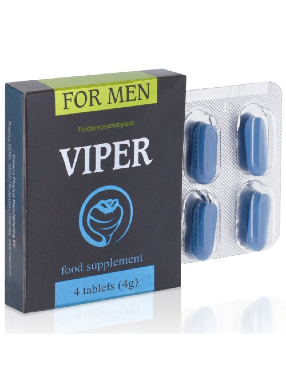 VIPER STIMULATING CAPS FOR MEN 4 CAPS