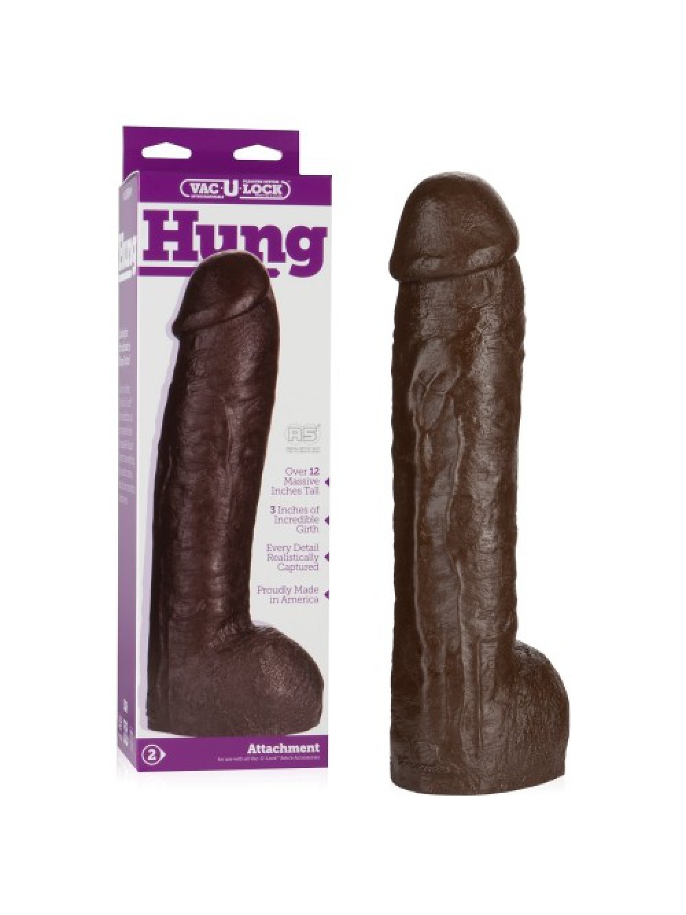 REALISTIC HUNG VAC-U-LOCK BLACK