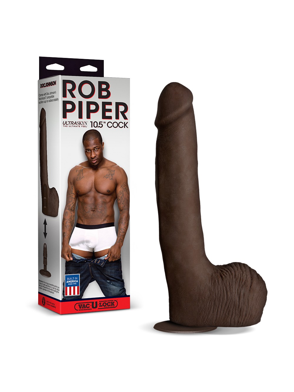 ROB PIPER VAC-U-LOCK ULTRASKYN REALISTIC DONG