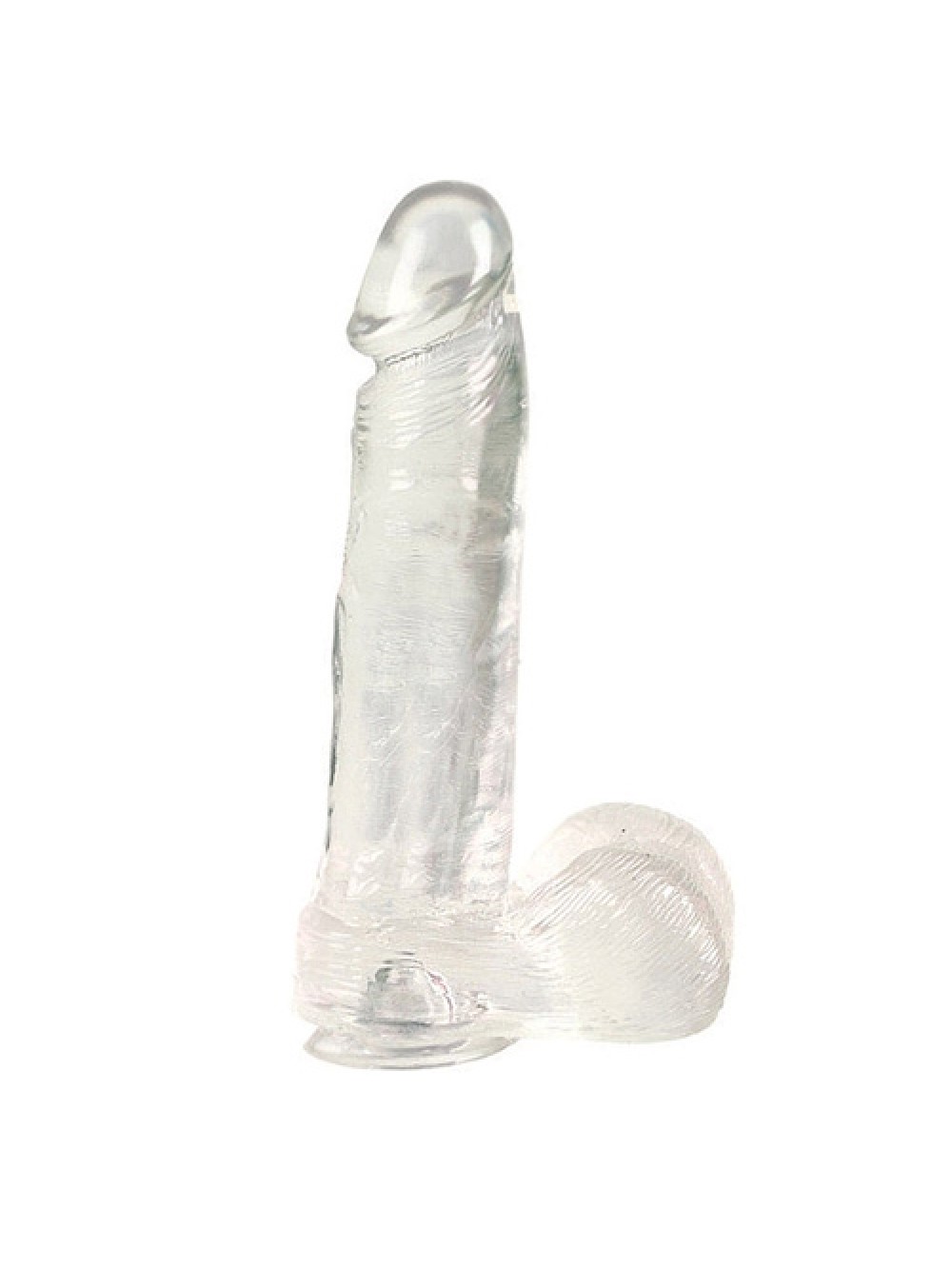 Dong With Suction Cup Clear 8 Inches 0716770001412