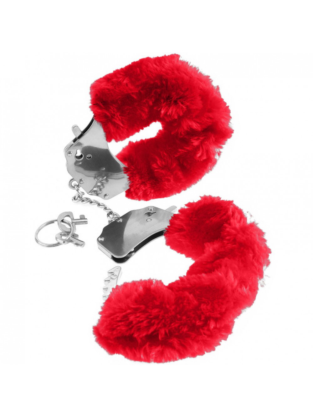 FETISH FANTASY FURRY CUFFS RED 603912105209