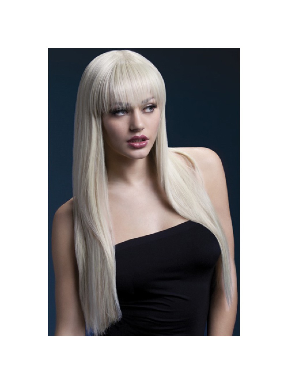 Fever Jessica Wig 26inch/66cm Blonde Long Straight with Fringe 5020570425381