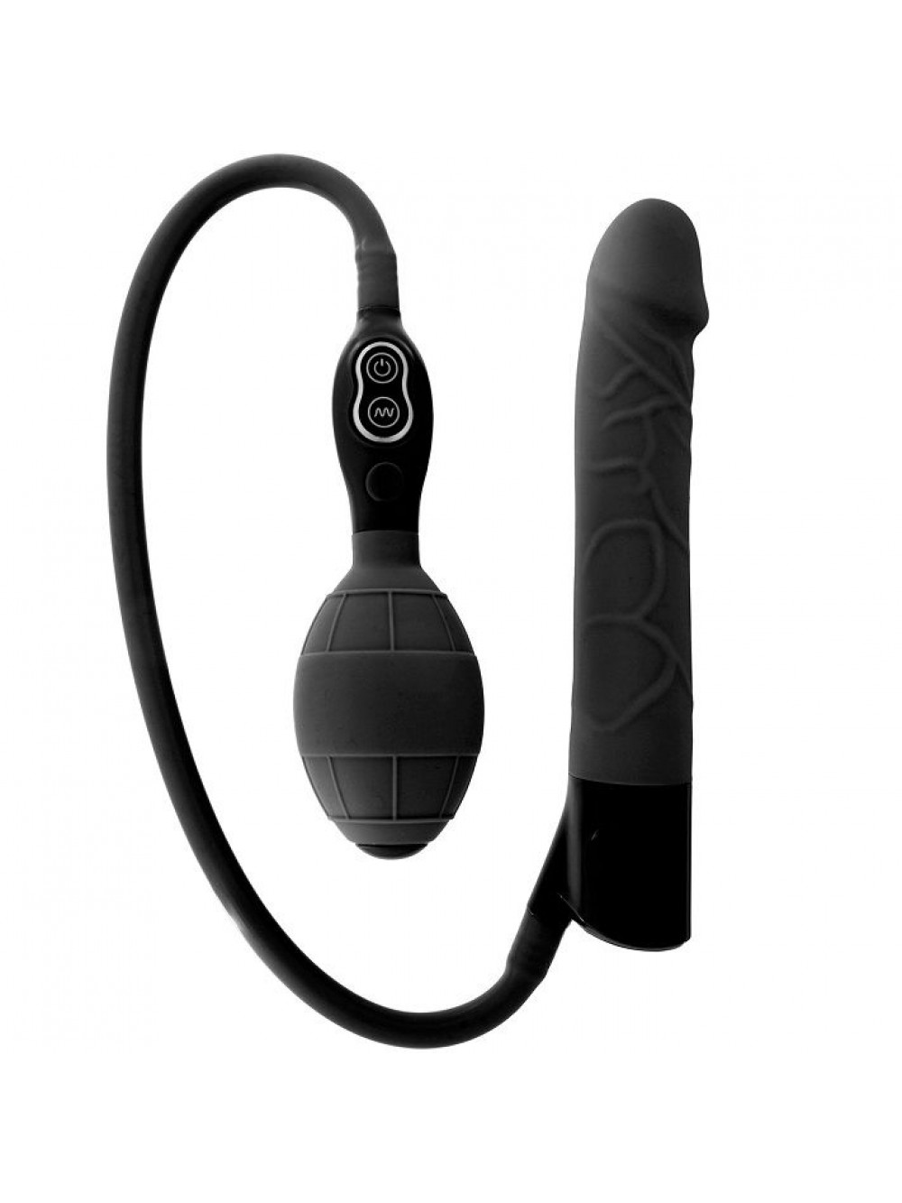 INFLATABLE VIBRATOR BLACK 6946689006190