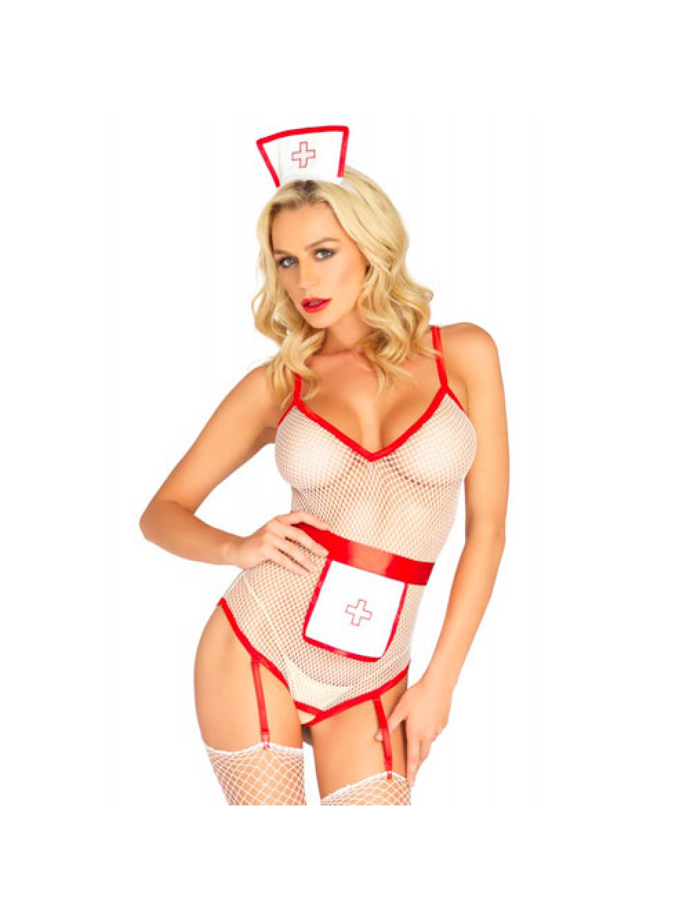 Leg Avenue Nurse Fishnet Costume 714718524504