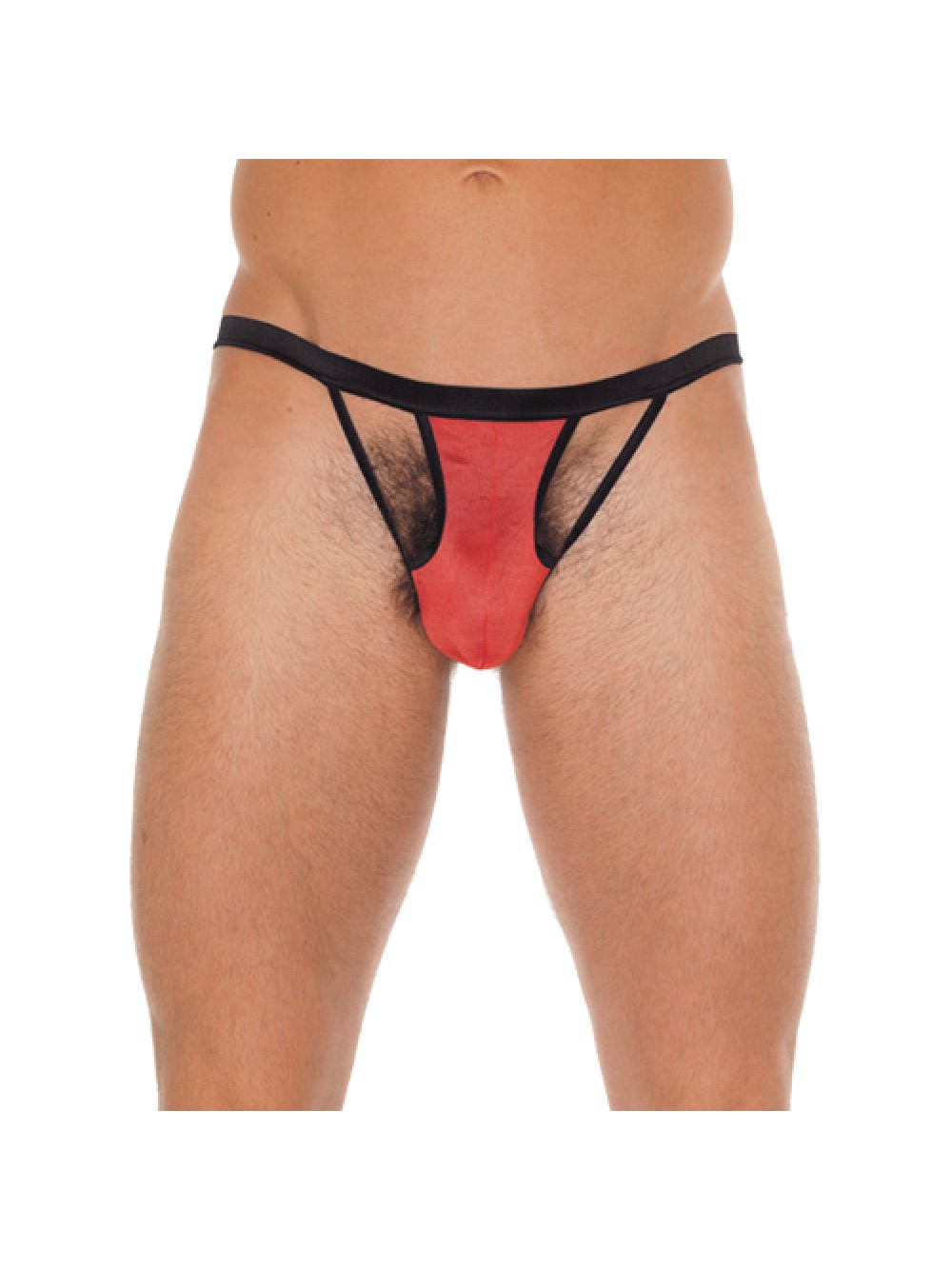 Mens Black G-String With Red Pouch 8718924223826