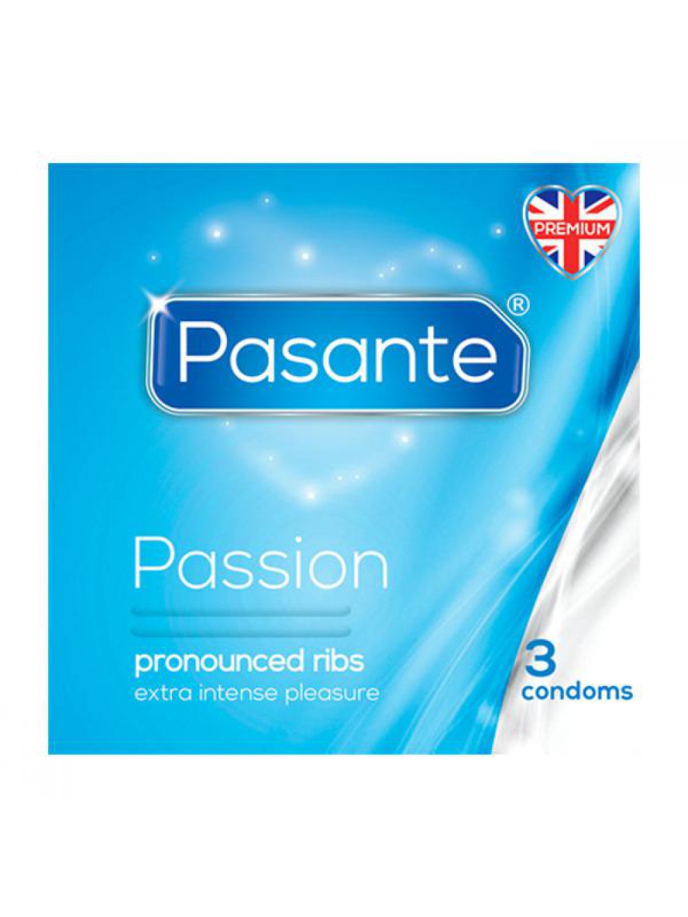 Pasante Passion/Ribbed 3 p. condoms 5032331008085