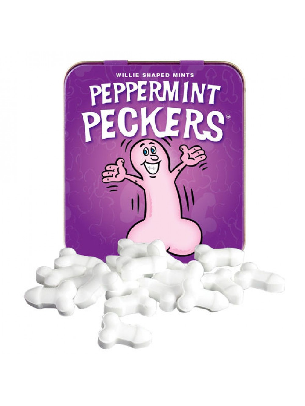 PEPPERMINT PECKERS WILLIE SHAPED MINTS 5022782888541