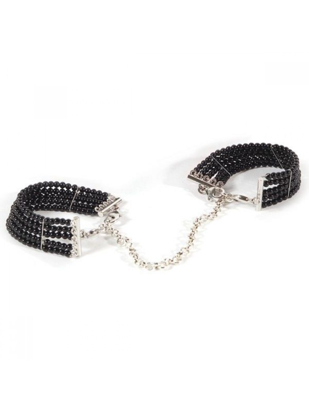 PLAISIR HANDCUFFS BLACK PEARLS 8437008001425