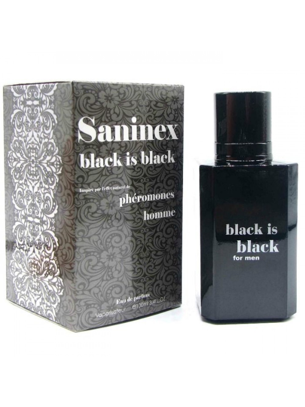 SANINEX BLACK IS BLACK SCENT FOR MEN WITH PHEROMONES 8984686901962