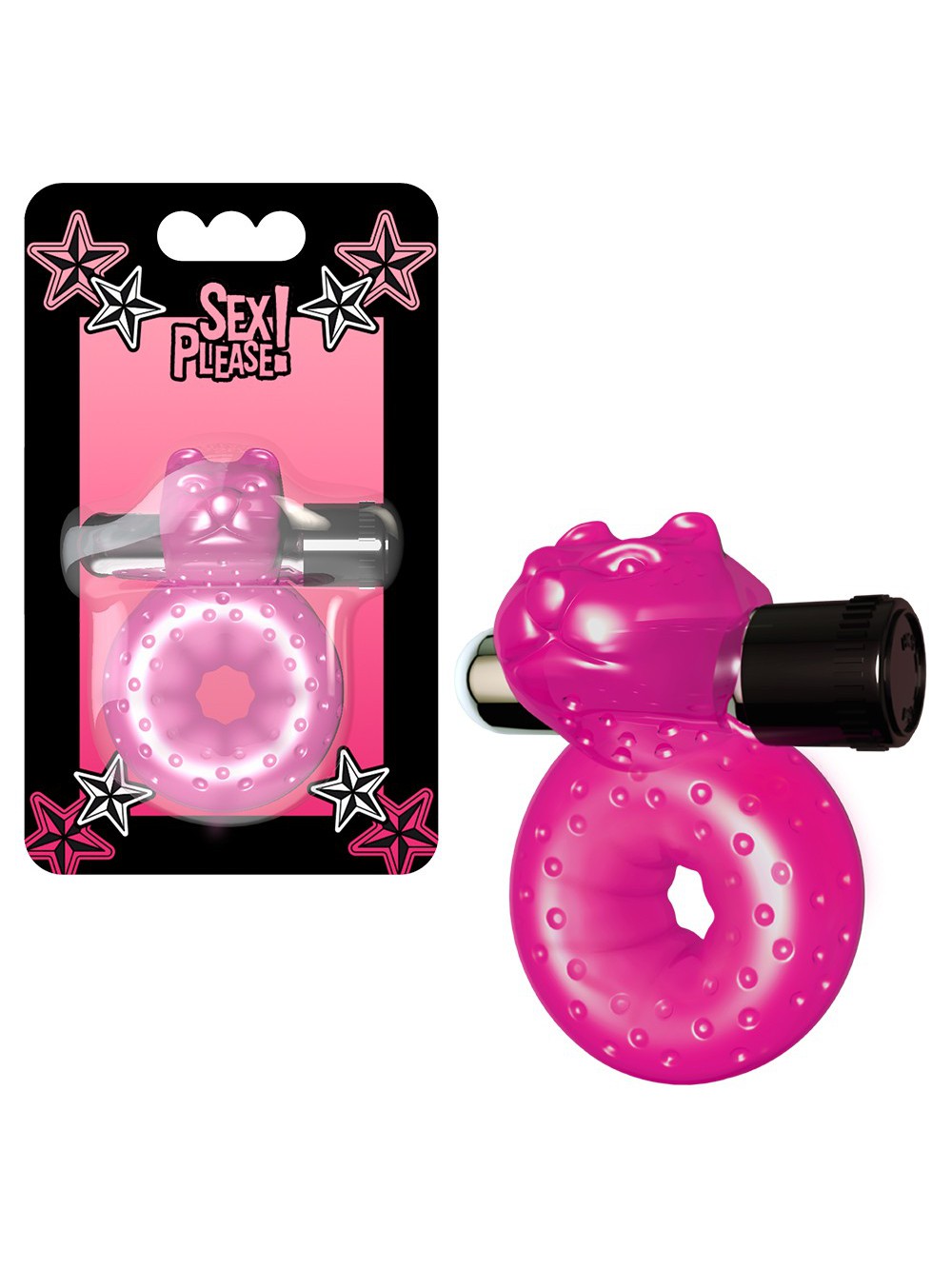 SEX PLEASE! MISHA VIBRATING COCKRING PINK