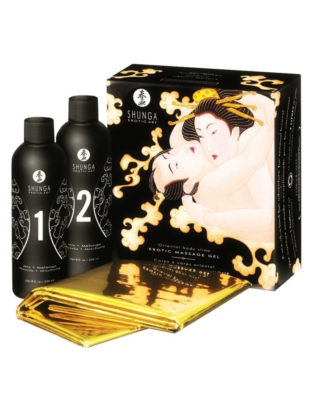 SHUNGA EROTIC MASSAGE GEL ORIENTAL BODY SLIDE MELON MANGO 697309077026