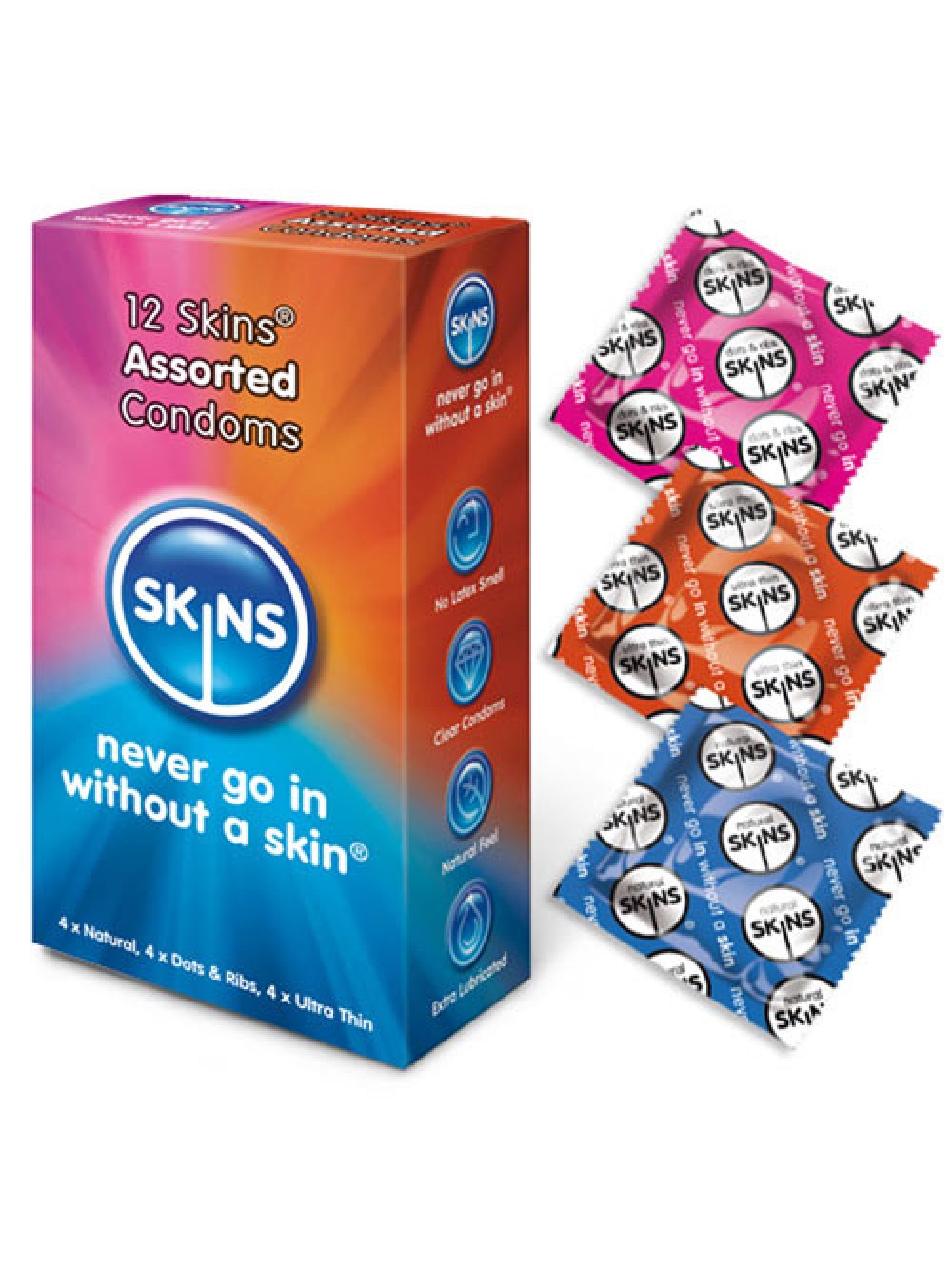 Skins Condoms Assorted 12 Pack 5037353000451