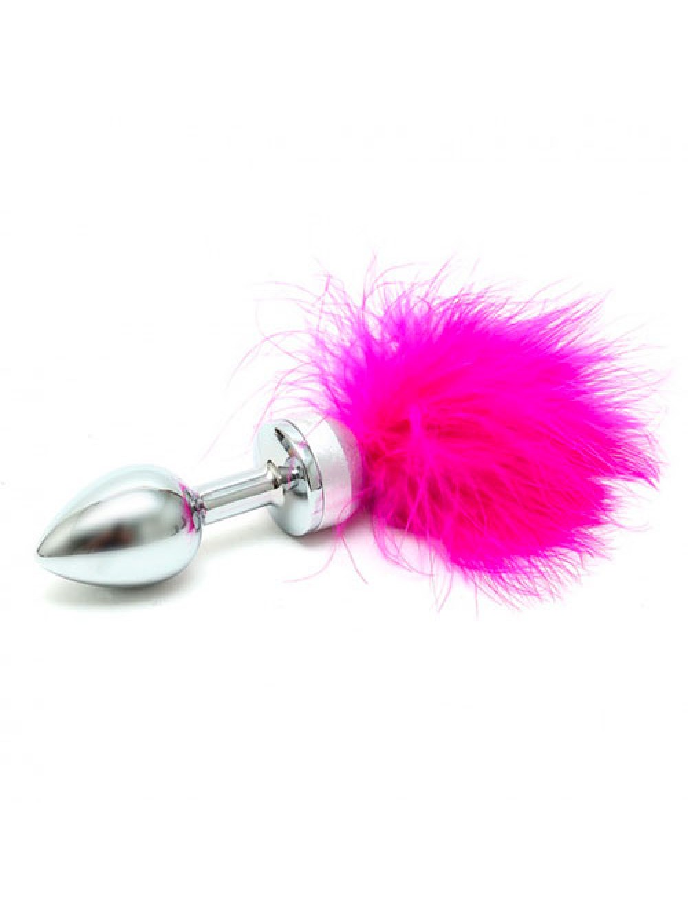 Small Butt Plug With Pink Feathers 8718924235768