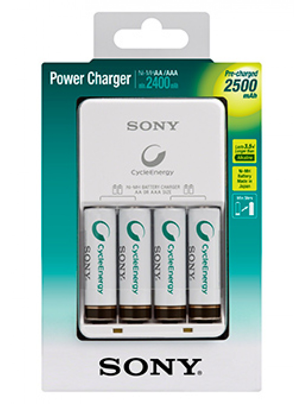 SONY CHARGER AA+AAA 2500MAH 4XAA 0008562017177