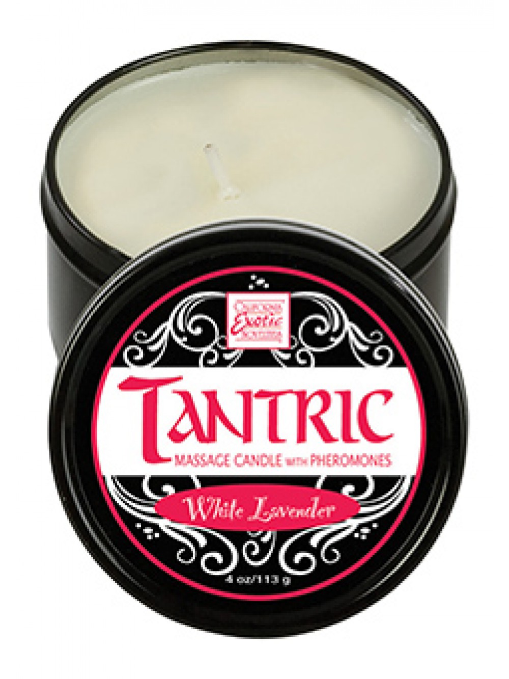 TANTRIC CANDLE W PHER. WHITE LAVEND 0716770063618