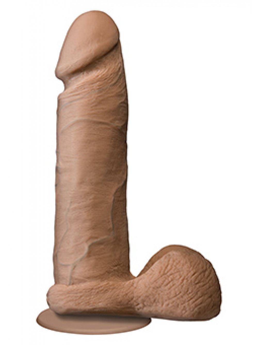 THE REALISTIC COCK UR3 8 INCH BROWN 0782421014322