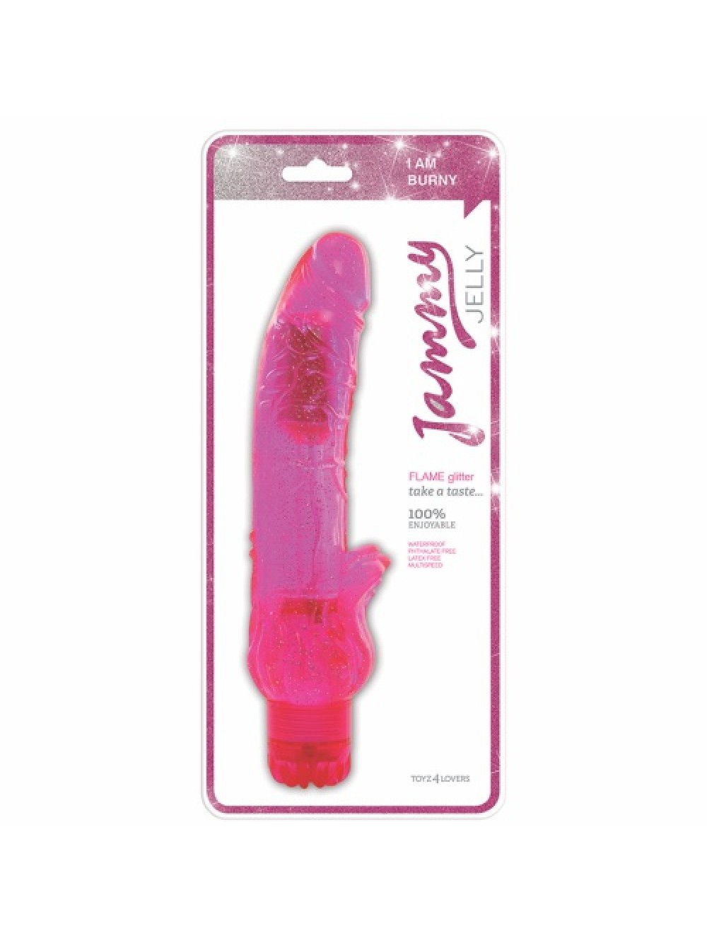 JAMMY JELLY FLAME GLITTER VIBRATOR