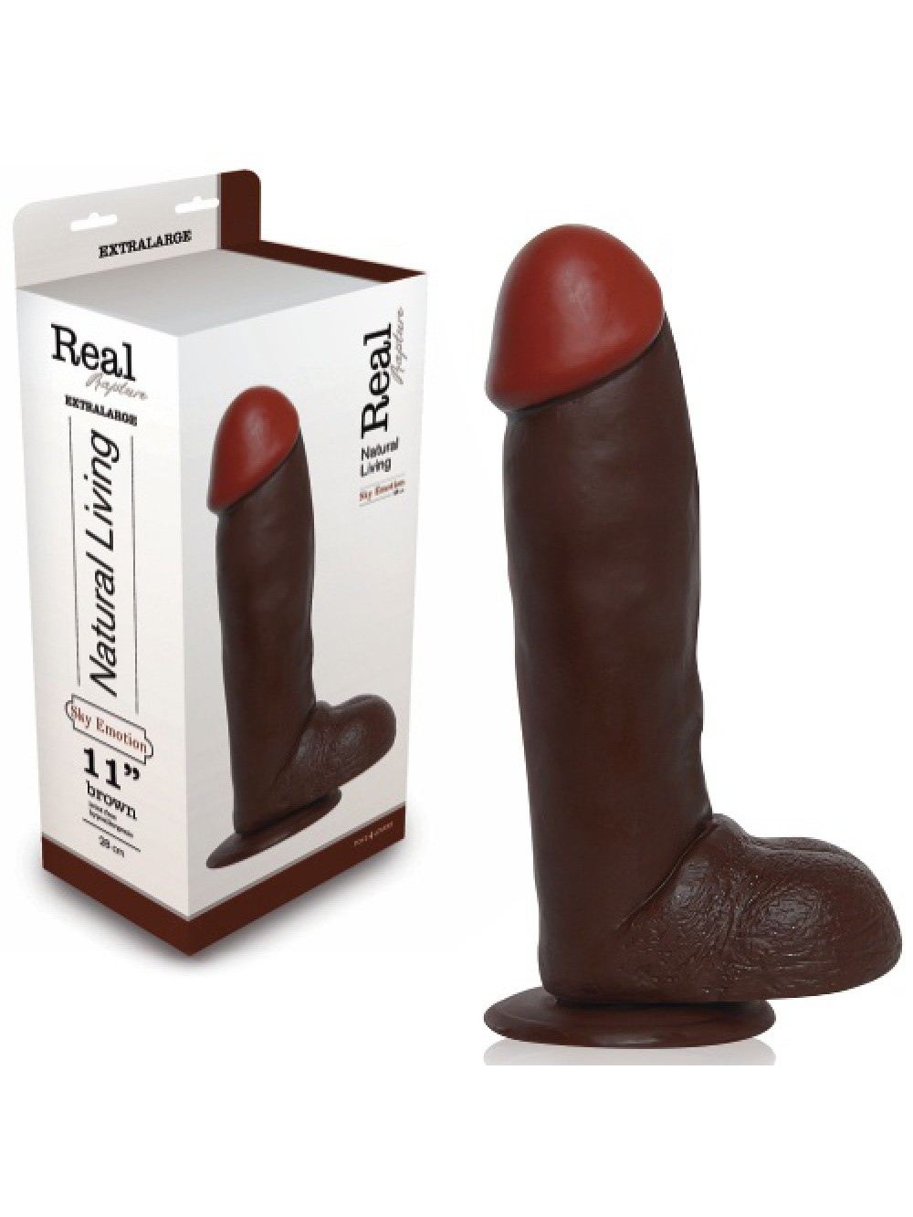 REAL RAPTURE SKY EMOTION REALISTIC DILDO 11'' BLACK