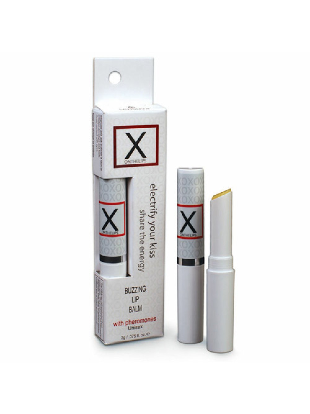 X On The Lips Buzzing Lip Balm With Pheromones 855559003503