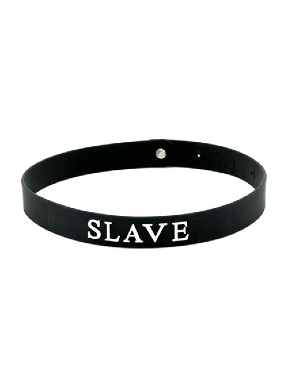 Black Silicone Slave Collar