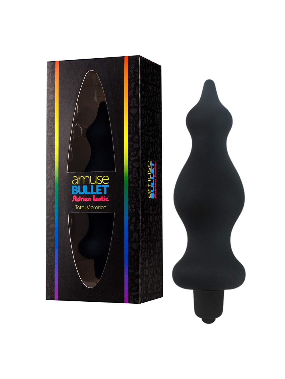 ADRIEN LASTIC AMUSE BULLET VIBRATING ANAL PLUG BLACK