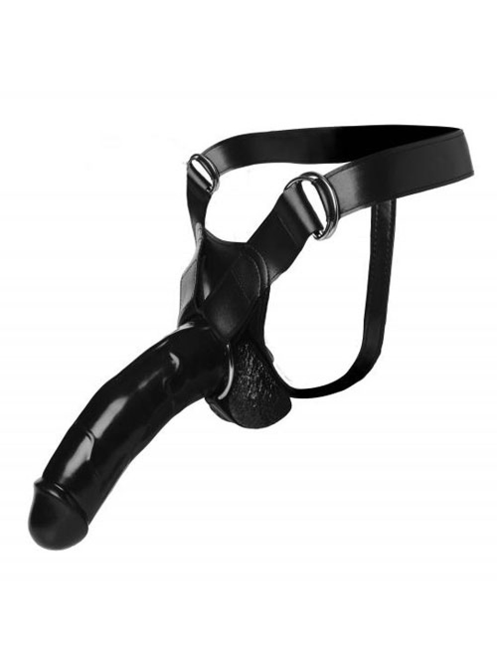 Master Seriers Infiltrator 2 Hollow Strap On Black 9 Inch Dildo