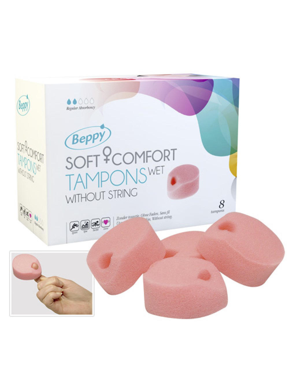 Beppy - Wet Tampons - 8 pcs