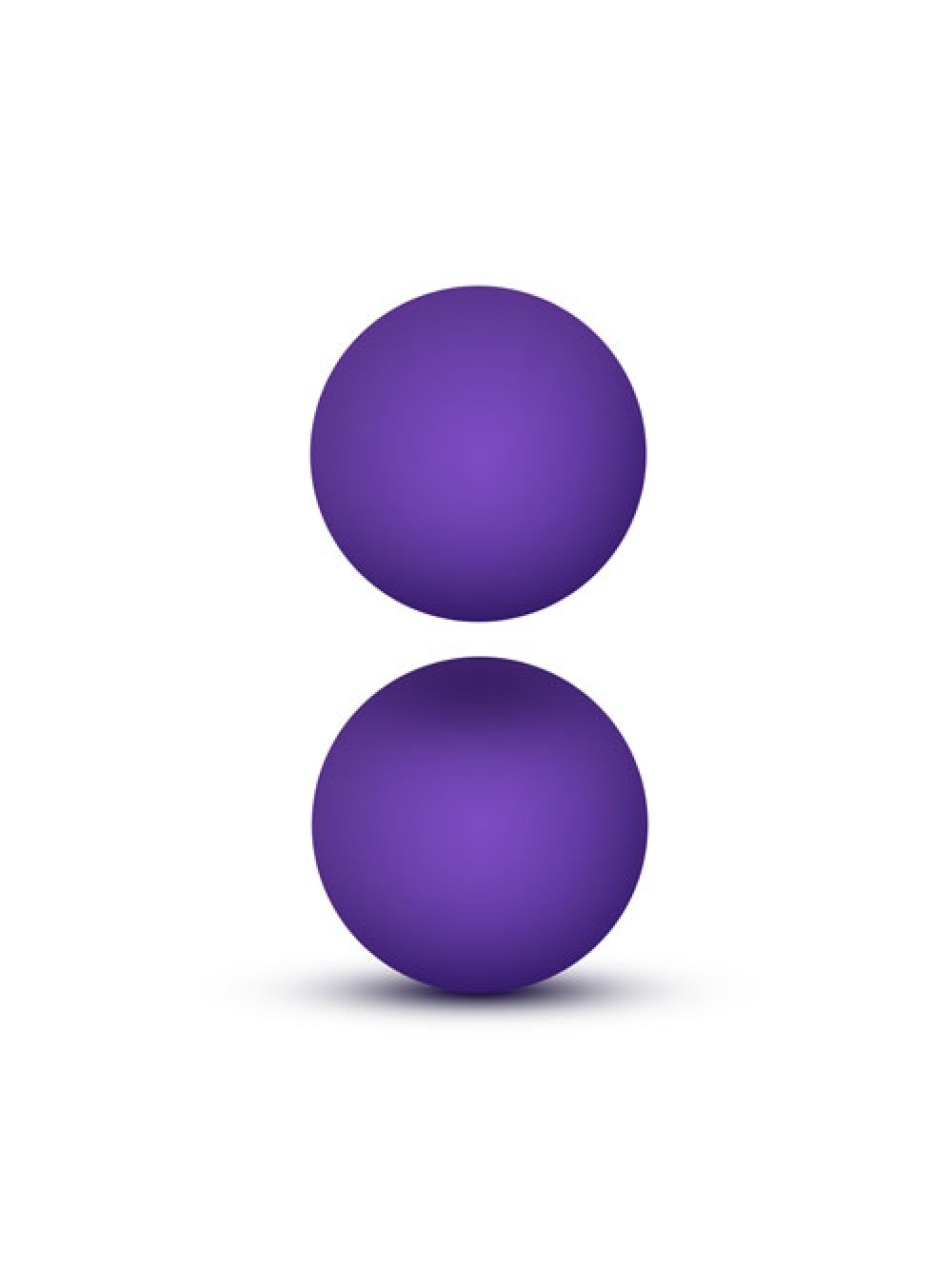Luxe Purple Double O Kegel Balls Weighted 0.8 Ounce