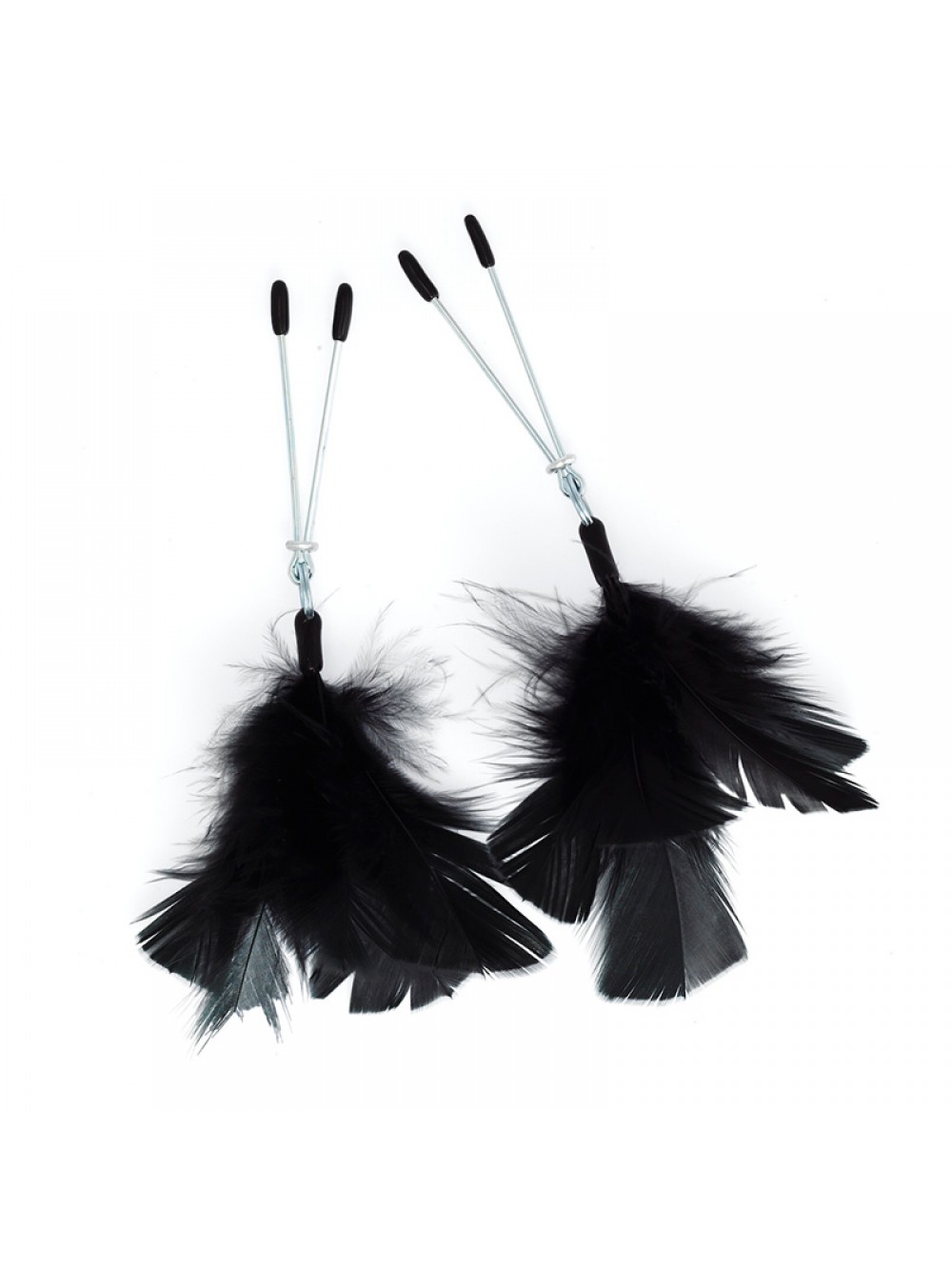 Black Feather Nipple Clamps