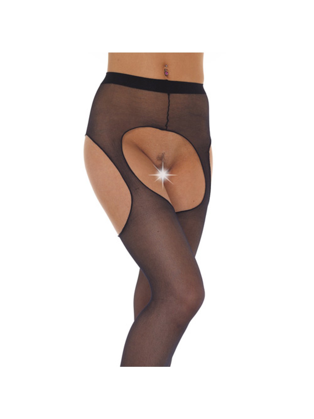 Black Suspender Tights