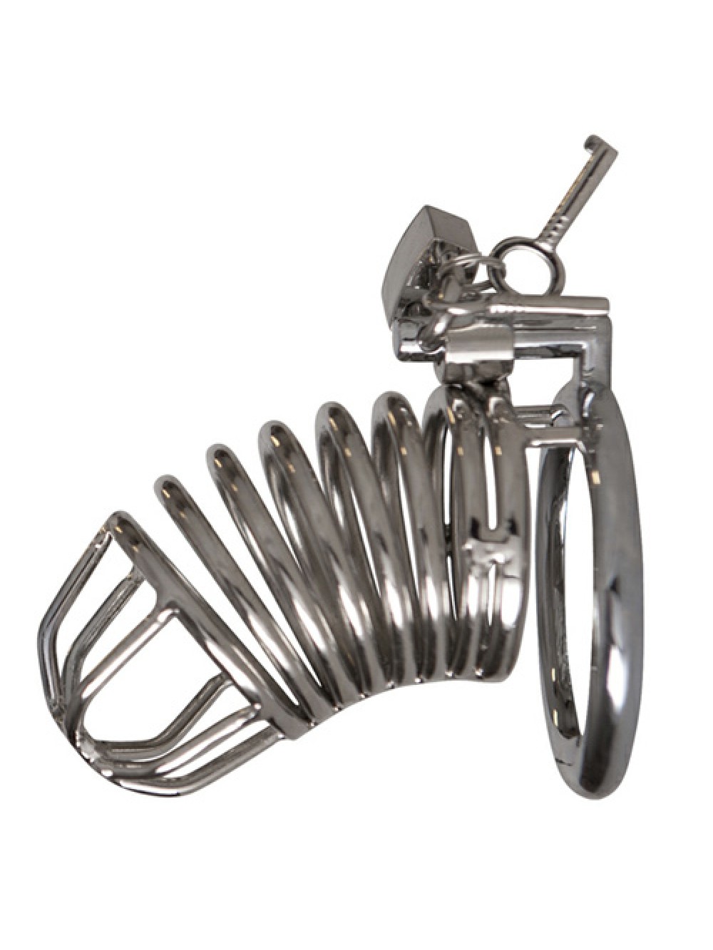 Chrome Chastity Cock Cage